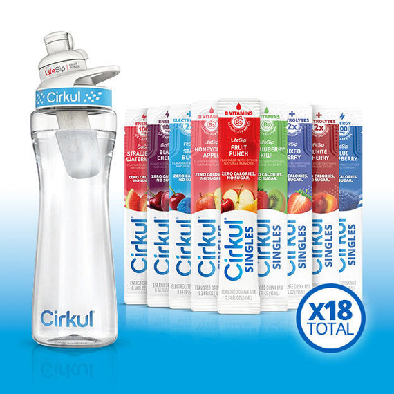 22oz. Plastic Bottle & LifeSip® Fruit Punch O6